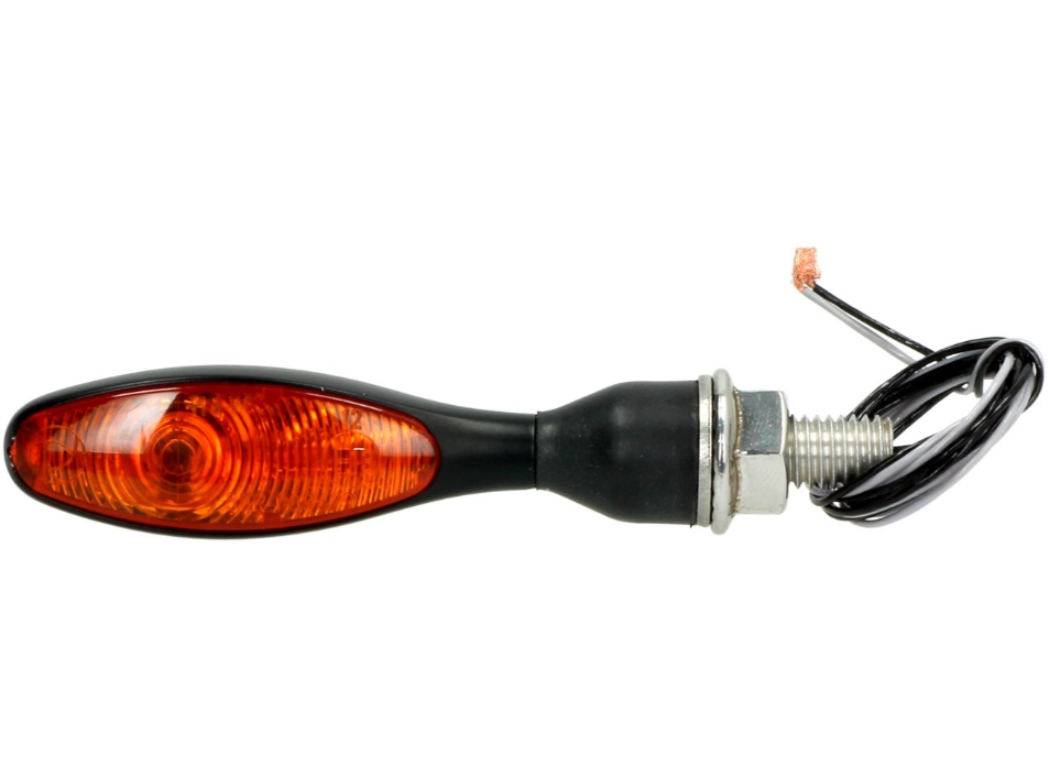 Kellermann turn signal, Micro 1000 Halogen, steel, halogen, HR/HL, 12 V, 6 W, black satin finish
