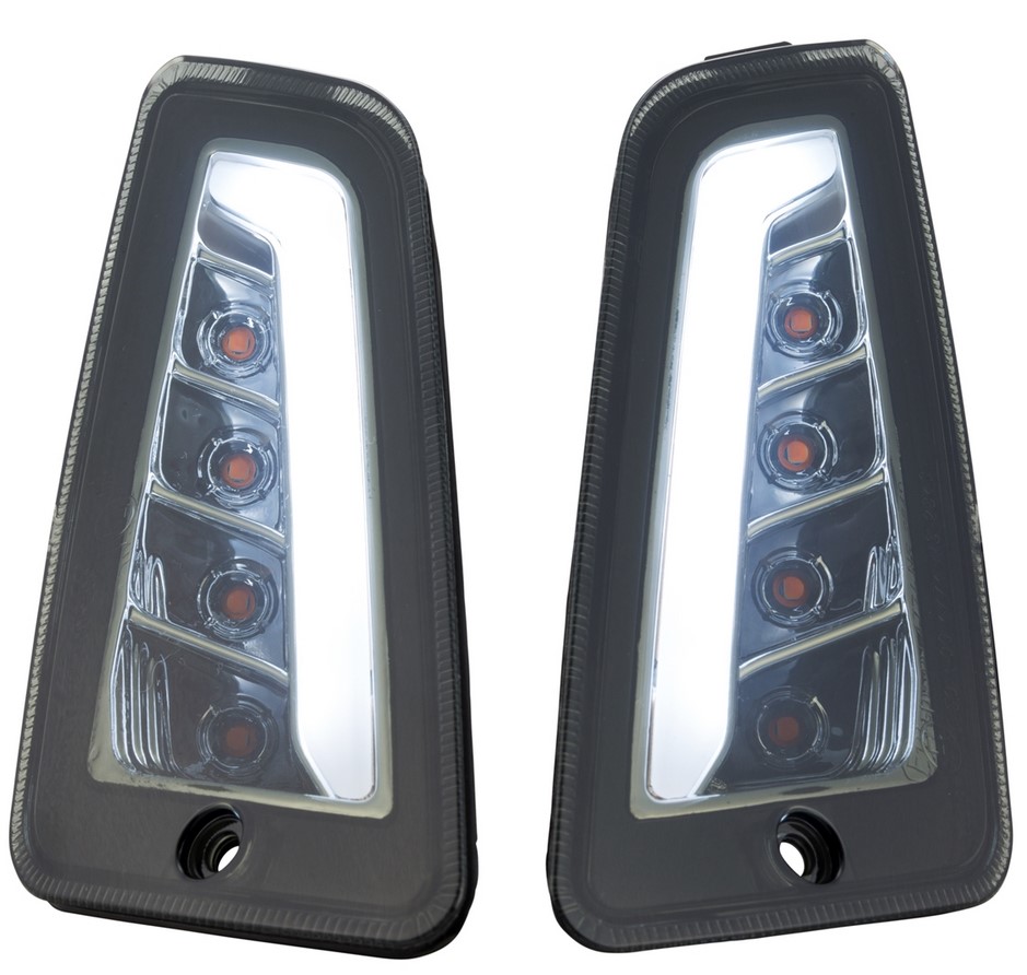 Turn signal kit front & rear for Vespa GTS/GTS Super/GTV/GT 60/GT/GT L ('03-'13), tinted