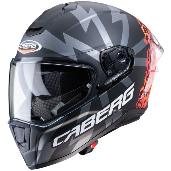 Caberg Helmet Drift Evo Storm, matte black / anthracite red