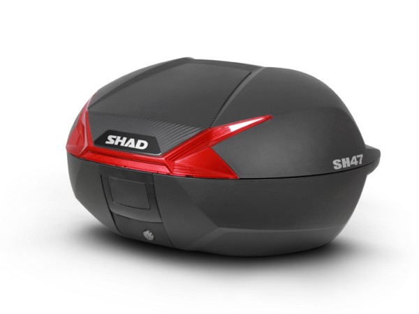 Shad Top Case SH47 with red reflector, 47l