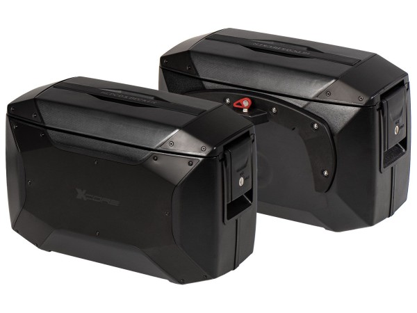Xcore side case set black for C-Bow carrier Original Hepco & Becker