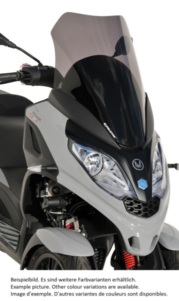 Windshield ERMAX Sport Touring for Piaggio MP3 300 / SPORT HPE (19-), tinted/light black