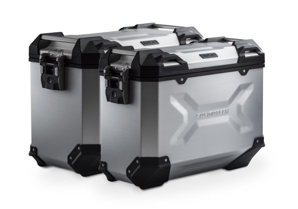 TRAX ADV aluminum case system silver for Moto-Guzzi V85 TT