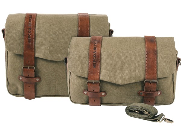 LEGACY courier bag set M/L green for C-Bow carrier Original Hepco & Becker