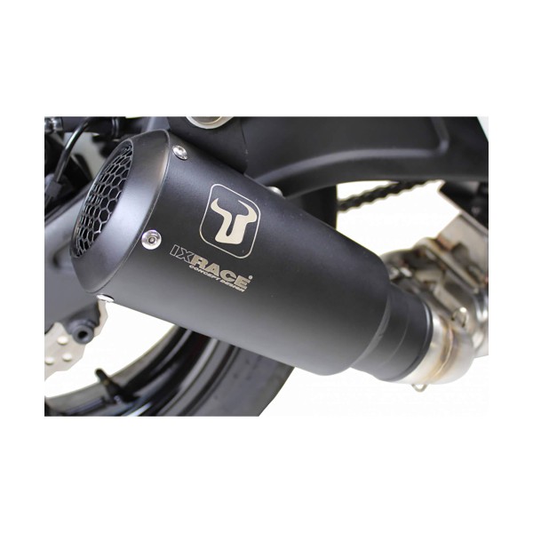 IXRACE MK2 complete system for Yamaha XSR 700, stainless steel, E-approved, Euro5