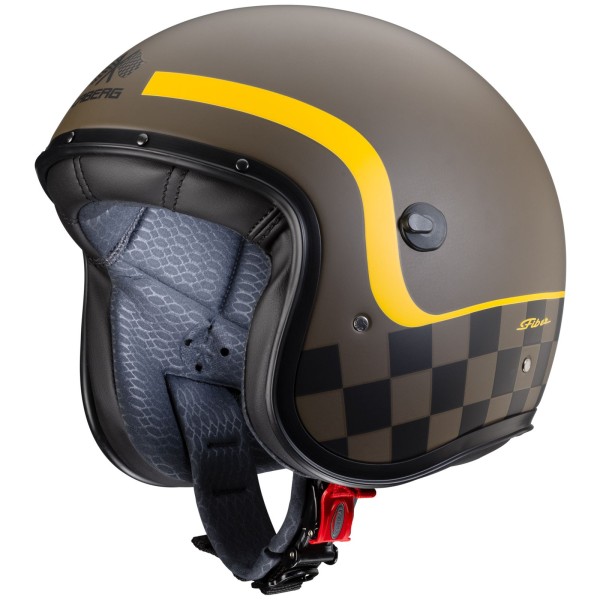Caberg Helmet Freeride Formula, matte brown / Mustard yellow