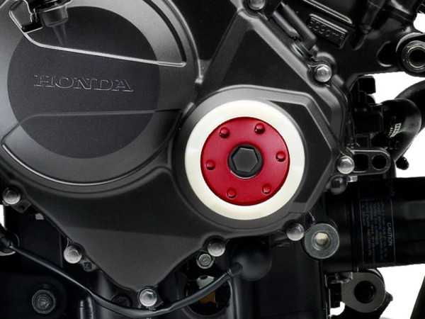 Original Honda CB 1000 R engine case ornament set Pearl Sienna Red R320