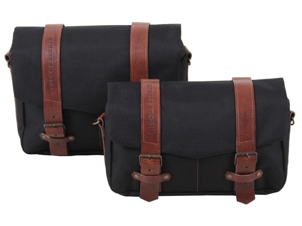LEGACY courier bag set M/L black for C-Bow carrier Original Hepco & Becker