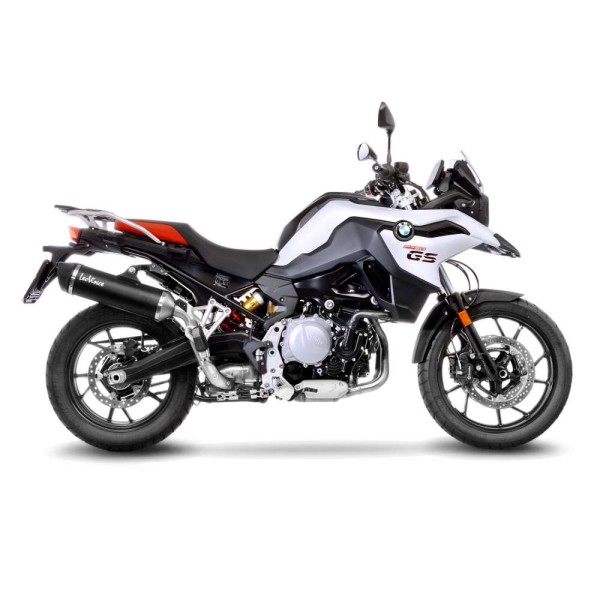 LeoVince exhaust system Nero for BMW F 750 GS /F 850 GS, black, slip on, Euro4+5, E-certificate