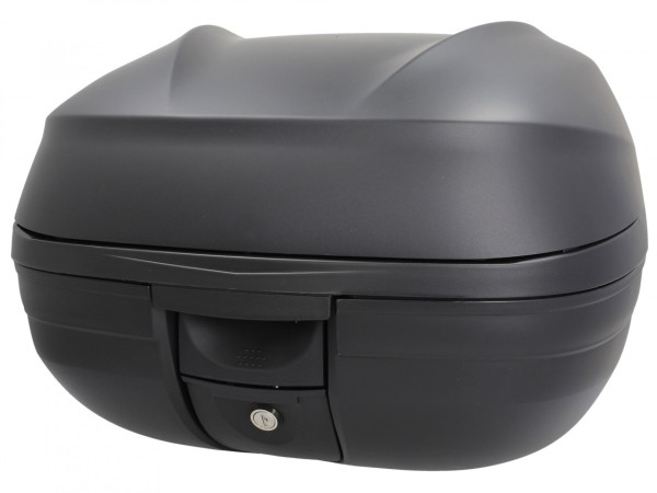 Top Case Kit (incl. mounting plate), 37 l, black matt for Piaggio MP3 125 / 300 / Sport HPE