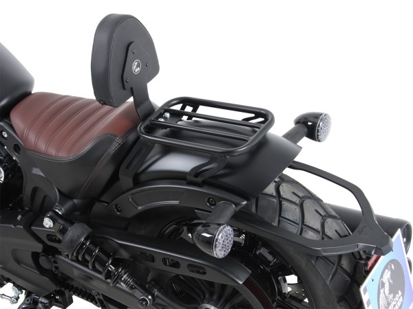 Solorack with back pad black for Indian Scout Bobber (2017-)